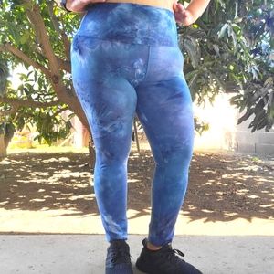 Bituin Legging Tie Dye Print in Plus Size